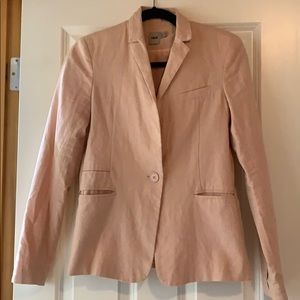 ASOS Light Pink Linen Blazer- Size 4